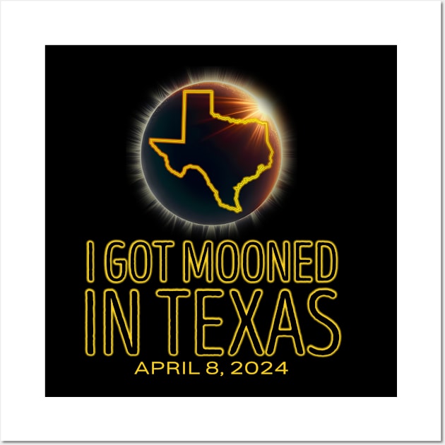 I Got Mooned In Texas Wall Art by GreenCraft